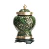 Forest Green Cloisonne Pet Urn - Image 2