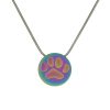Rainbow Pawprint Pendant