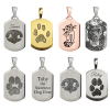 Personalized Dog Tag Pendant Jewelry