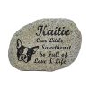Light Speckled River Rock Stone Memorial