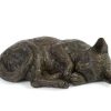 Resting Cat Bronze Urn - Image 2